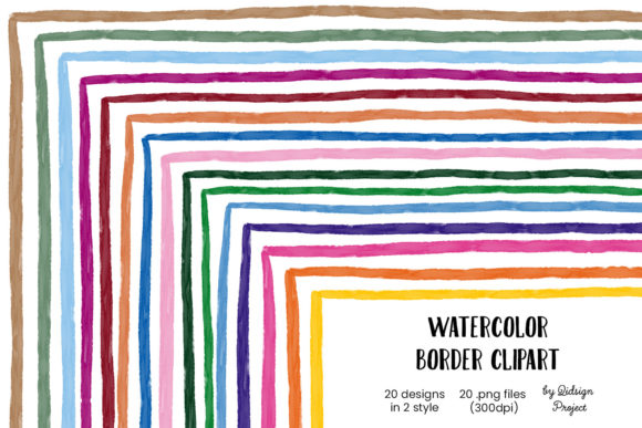 15 Watercolor Border Clipart: Adding Artistic Flair to Your Projects