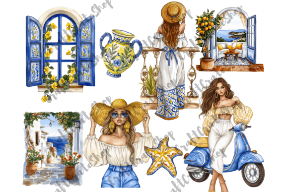 Bring Coastal Charm to Your Projects with Mediterranean PNGs