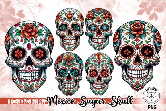 Mexico Sugar Skull Sublimation Clipart: A Designer's Guide to Vibrant Projects