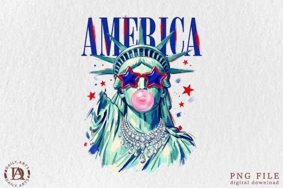 Preppy Brushstroke Statue of Liberty PNG: A Fresh Take on Americana