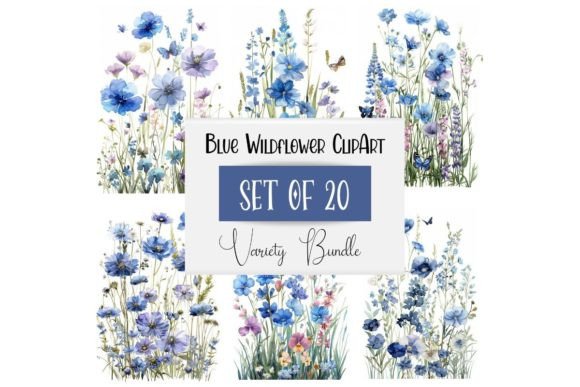 Watercolor Blue Wildflower Clipart: A Designer's Guide to Natural Elegance